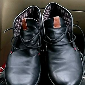 Name brand cloth and leather dress shoes